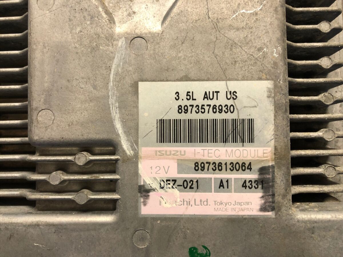 04 ISUZU RODEO 3.5 I-TEC ECM ECU CONTROL MODULE PCM 04 ISUZU RODEO 3.5 I-TEC ECM ECU CONTROL MODULE PCM