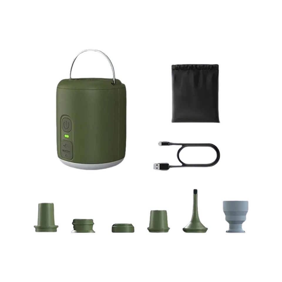 Portable Air Pump Chargeable 30W with 5 Nozzles 5V 1A Portable Inflator