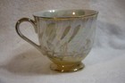 Vintage Lusterware Yellow and White Footed Teacup and Saucer — photo 4