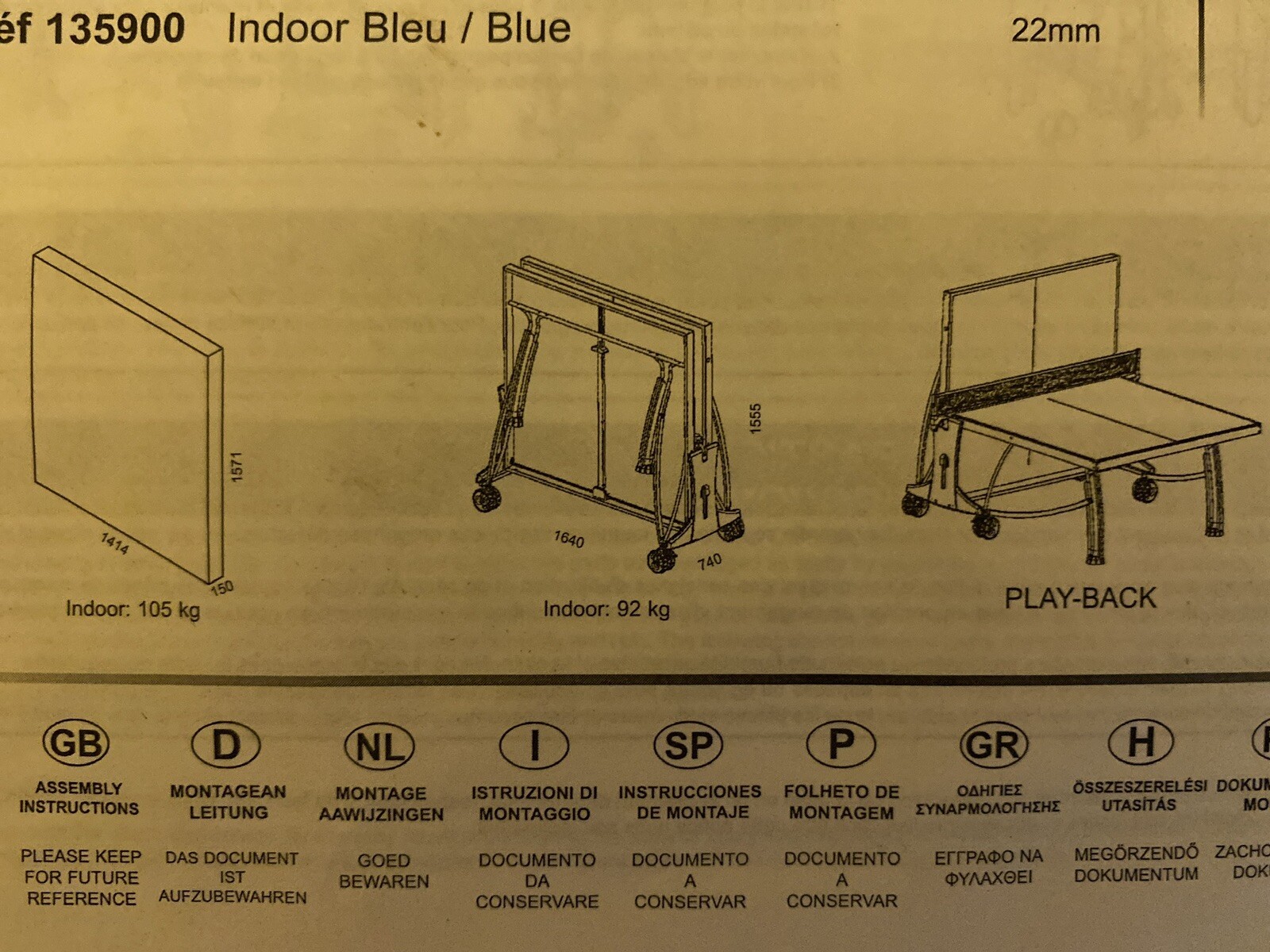 cornilleau 500 indoor table tennis table eBay