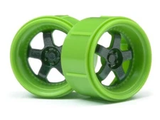 HPI Racing - Green Work Meister S1 Wheel, for the Micro RS4, (4pcs)