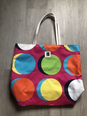 Estee Lauder Lisa Perry Tote Beach Bag Colorful Pink Multicolor