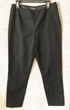Tahari Women's Black Straight-Leg Ankle Trousers Pants Size2