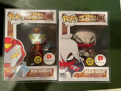 FUNKO POP! Infinity Warps #680 and #681 Walgreens Exclusive + PROTECTOR