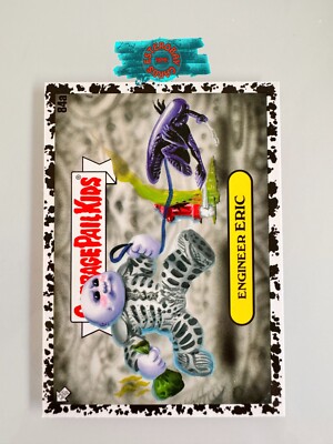 84a Engineer Eric BLACK Hole parallel Garbage Pail Kids Intergoolactic Card GPK