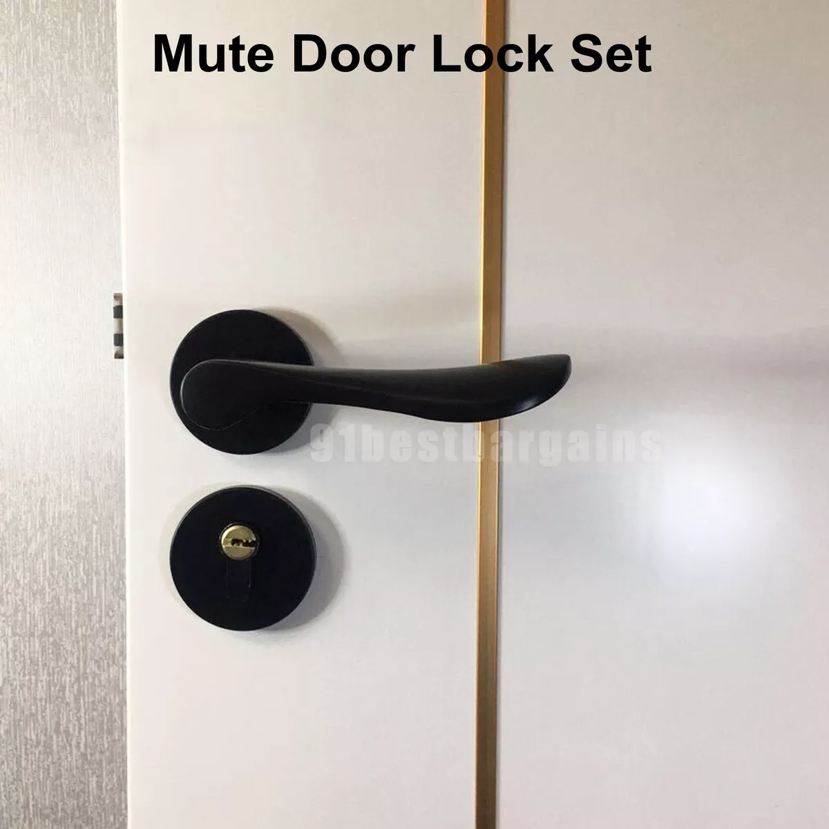 Cheap Mute Door Lock Set Interior Bedroom Bathroom Wood Door Lever