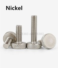 Steel Knurled Thumb Screw Flat Head Thumbscrews Hand Grip Knob Bolts