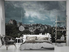 3D Forest Village Wallpaper Wall Mural Removable Self-adhesive Sticker7966