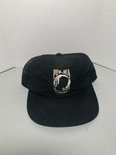 Vintage Pow-Mia Snapback Mesh Hat Black