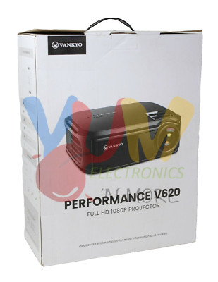 VANKYO Performance V620 1080P Home Theater Projector - Portable, Used