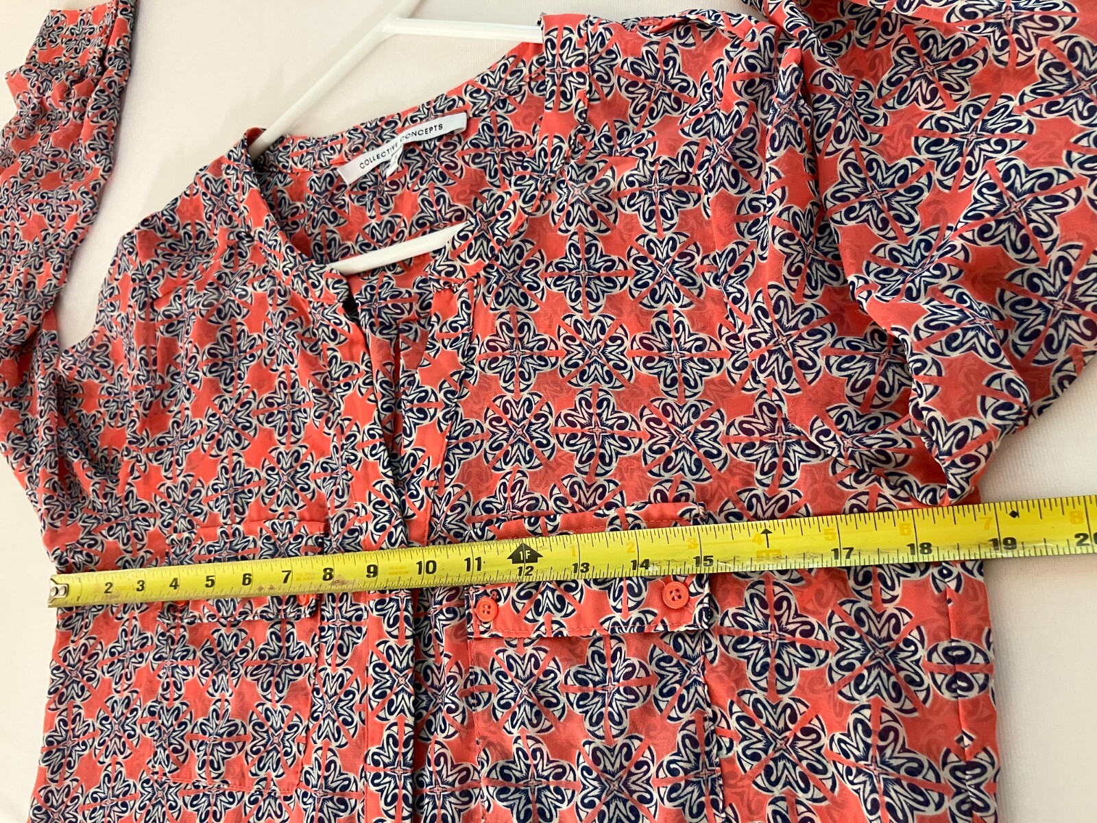 Collective Concepts Rilo Button Front Blouse Size… - image 2