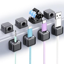 8 Pack Cord Organizer Holder Strong Adhesive Cable Management for Desk