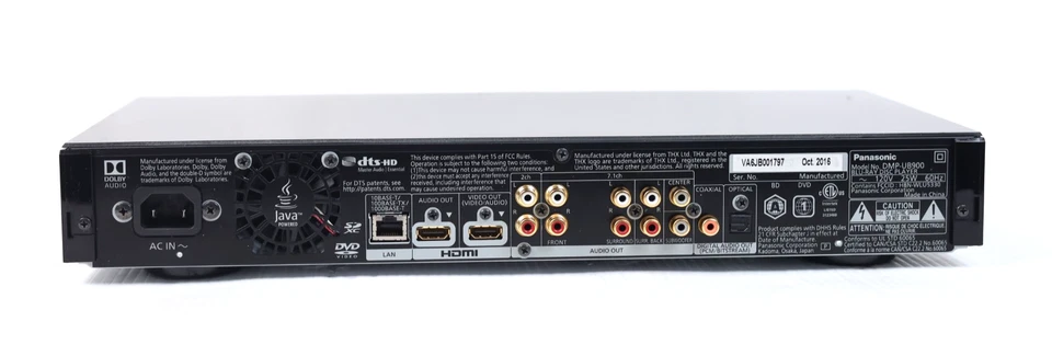 Reproductor Blu-ray Panasonic DMP-UB900 con cable HDMI (sin control remoto) u156 Foto 4 de 4