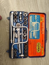 Vintage Elora Master 1/2" Drive Combined Socket Set AF & Metric – German Made 
