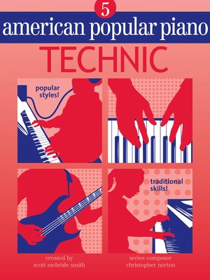 American Popular Piano Technic Level 5 Learn How to Play Music Lessons Book