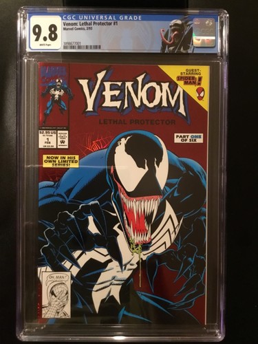 Venom: Lethal Protector #1 | CGC 9.8 w.p. Marvel 1993 Custom Venom Label