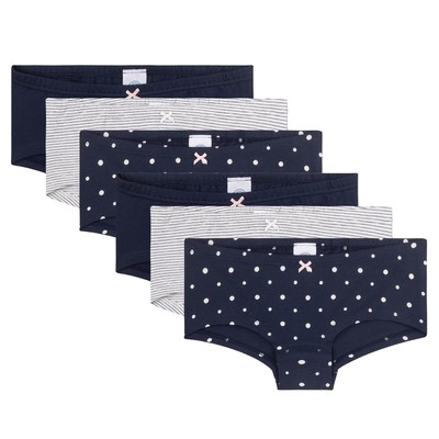 Sanetta Mädchen Unterhose, 6er Pack - Cutbrief, Unterwäsche, Stretch-Baumwoll...