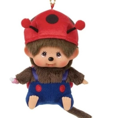 Sekiguchi Monchhichi Ladybug Outfit SS Size | Keychain Plush Doll JAPAN