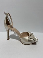 Kate Spade New York Women  s Bridal Bow Ivory Dress Sandals, Size 9.5 B