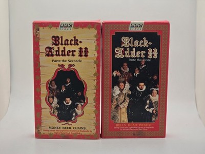 Black Adder II VHS Lot BBC Video Parte the First & Parte the Seconde Rowan Atkin