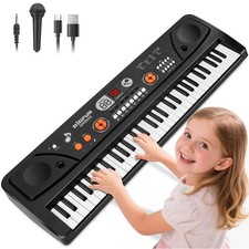 61 Key Upgrade Piano Keyboard for Kids Beginners Electronic Keyboards Pianos ...