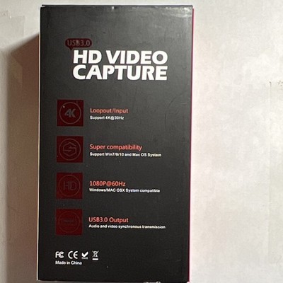Mirabox HSV321 USB 3.0 HD Video Capture 4K Input 1080P 60Hz HDMI Pass-through