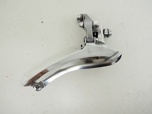Vintage Shimano Dura-Ace FD-7400 Front Derailleur Braze-On Silver Road Bike 2x