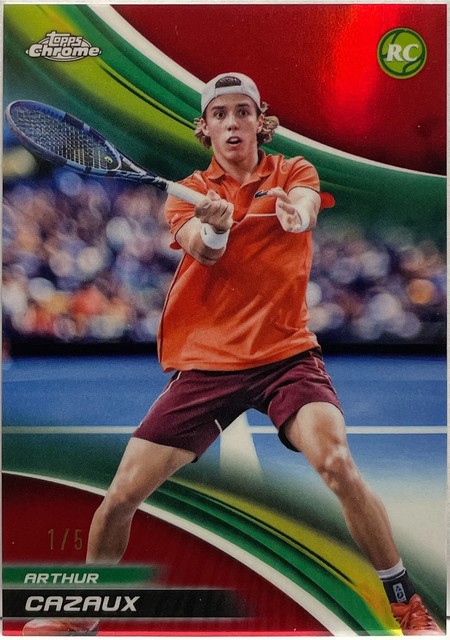 Arthur Cazaux 1/5 Rookie Red Topps Chrome Tennis 2025