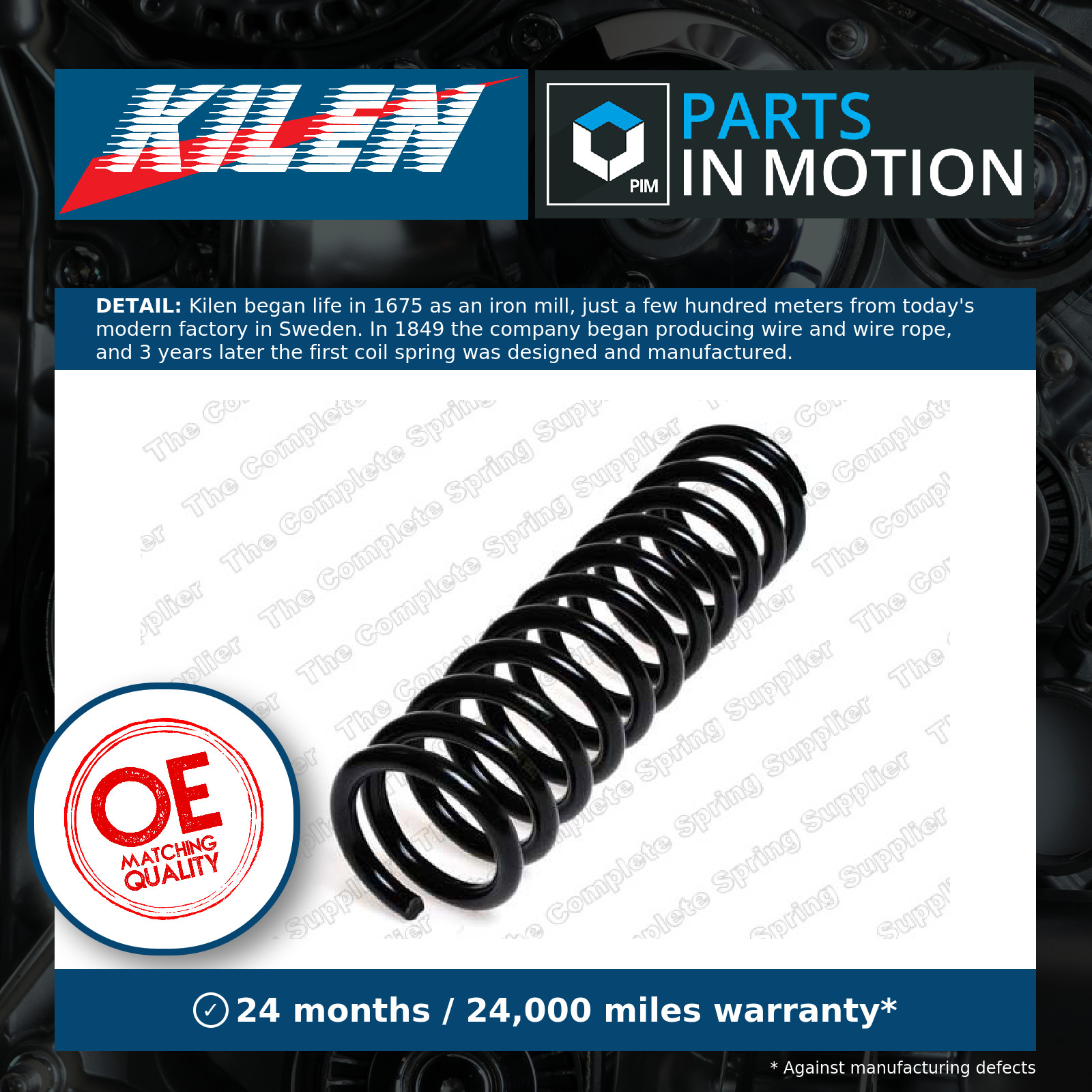 SUSPENSION SPRING 4056803 FOR MERCEDES-BENZ M 102.910 1.8L M 102.985 2.3L 4cyl - Image 5