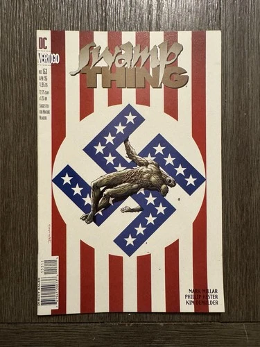 Swamp Thing #153 NM Controversial America Swastika Bolland cover DC Comics 1995