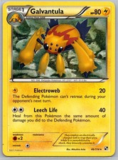 Galvantula 46/114 Rare Black & White Pokemon Lightly Played