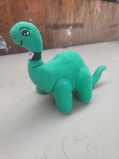 Vintage Sinclair Dino Plush Green Brontosaurus Sinclair Oil Promo Mascot