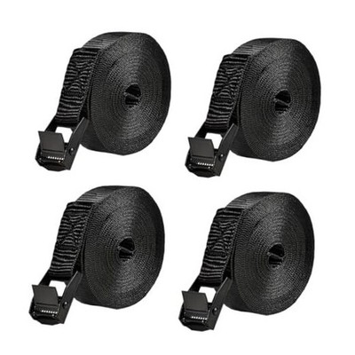 4 PCS Tie Down Straps, 13.1'×1'' Heavy Duty Secure Straps with Adjustable Cam