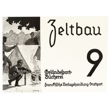 WW2 German Army Zeltbahn Tent Setup Field Manual - Tent instruction Booklet