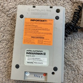 Mattel Intellivision II 5872 Video Game Console System w/ Controllers Untested