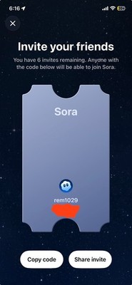 Sora 2 Invite Code (OPEN AI INVITE CODE SORA 2 FAST DELIVERY!