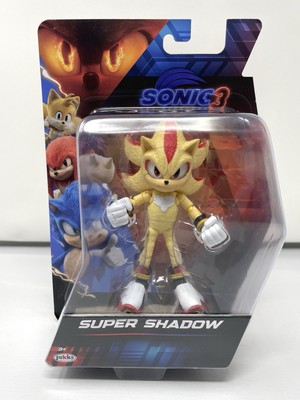 Sonic The Hedgehog 3 Movie Super Shadow Figure Toy Jakks 5  2025 NEW