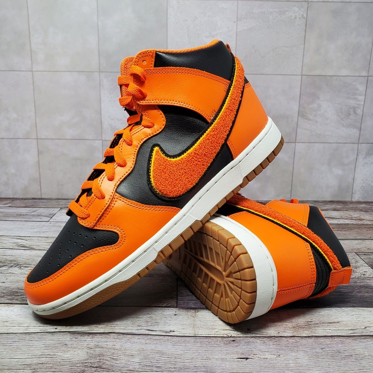 orangehelp51525.5cm D.A.T.E.（デイト）FUGA Nike Dunk High Retro University Black Safety Orange DR8805 002