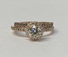 14k 10k Rose Gold Natural Diamond 2 PC Wedding Set 4.0g Size 7 Aprx 1.25 CTW — photo 5