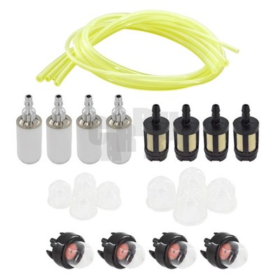 Fuel Line Filter Primer Bulb Kit 4 Size For Zama Zf-1 Zf1 Stihl Poulan Husqvarna