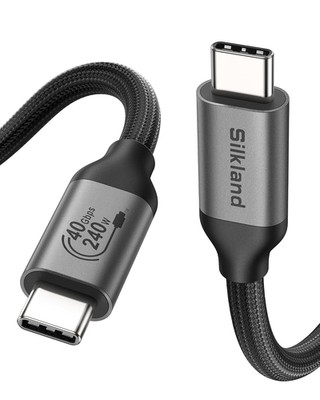 USB 4 for Thunderbolt 4 Cable 4FT, 40Gbps Data Sync, 8K/6K@60Hz, 240W