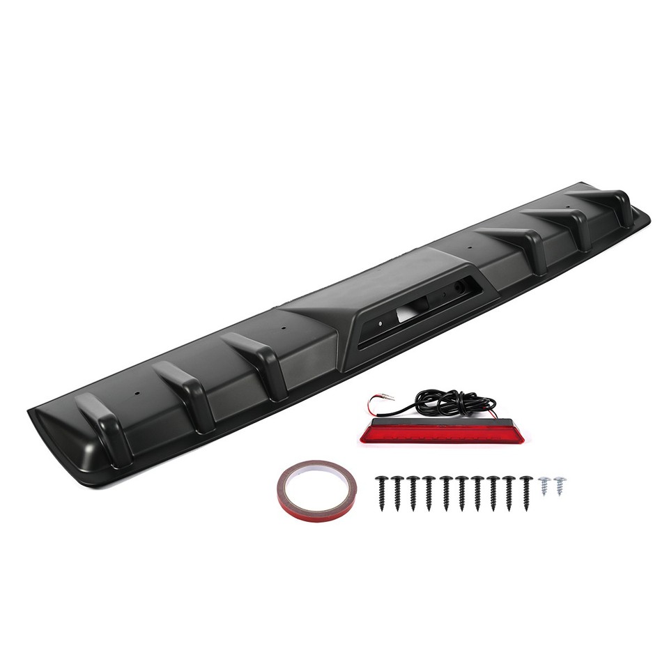 For Ford Explorer ST Rear Bumper Diffuser Spoiler Lip w/ LED Brake Tail ...