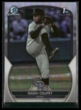Isaiah Coupet 2023 Bowman Draft Chrome Refractors Colorado Rockies #BDC-37