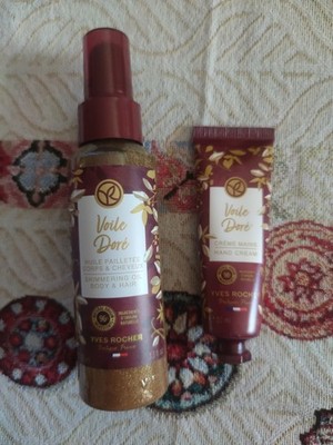 YVES ROCHER Set VOILE DORE  Aufheller Körper und Haare 100ml und Handcreme 30ml
