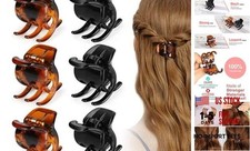 6 Pieces Hair Claw Clips, 1.3 Inch Jaw Clips for Thick or Medium 1.3 Inch MIX