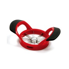 Apple slicer cutter stainless steel, ERGO SOFT RUBBER HANDLES
