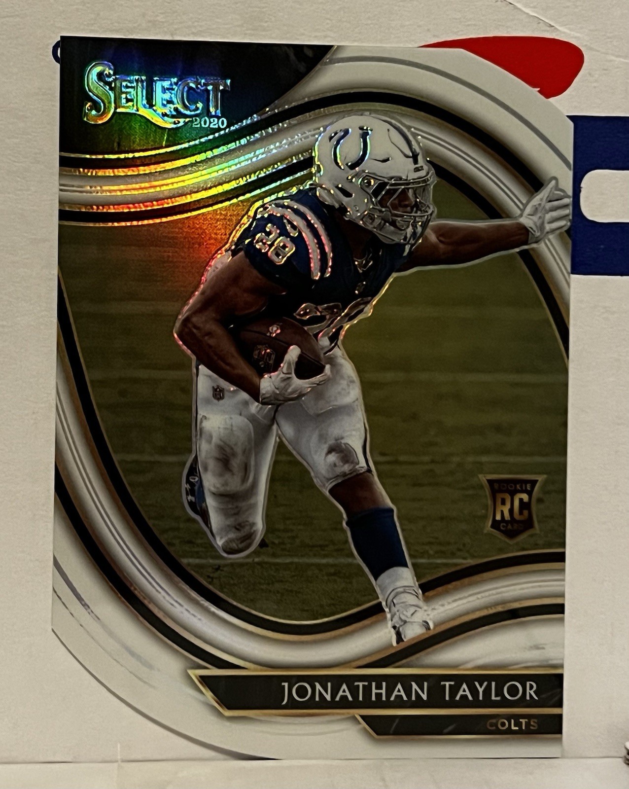 2020 Select Field Level Jonathan Taylor Rookie White Die Cut Prizm RC