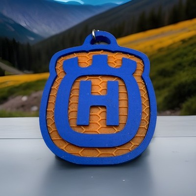 Chainsaw/Tractor Enthusiast Keychain   3D Honeycomb   Compatible With Husqvarna