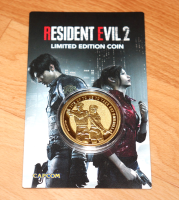 Resident Evil 2 Capcom Limited Edition Coin Gold Edition