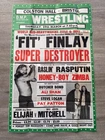 Original 1980s/90s Wrestling Poster Fit Finlay Colston Hall Bristol